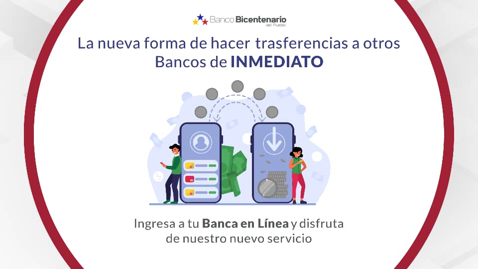 Usuarios del Banco Bicentenario ya pueden disfrutar de las transferencias inmediatas y del servicio de Pago Móvil Comercio a Personas (C2P)