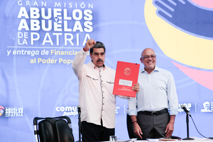 Presidente Maduro promulga la Ley de Protección de las Pensiones frente al Bloqueo