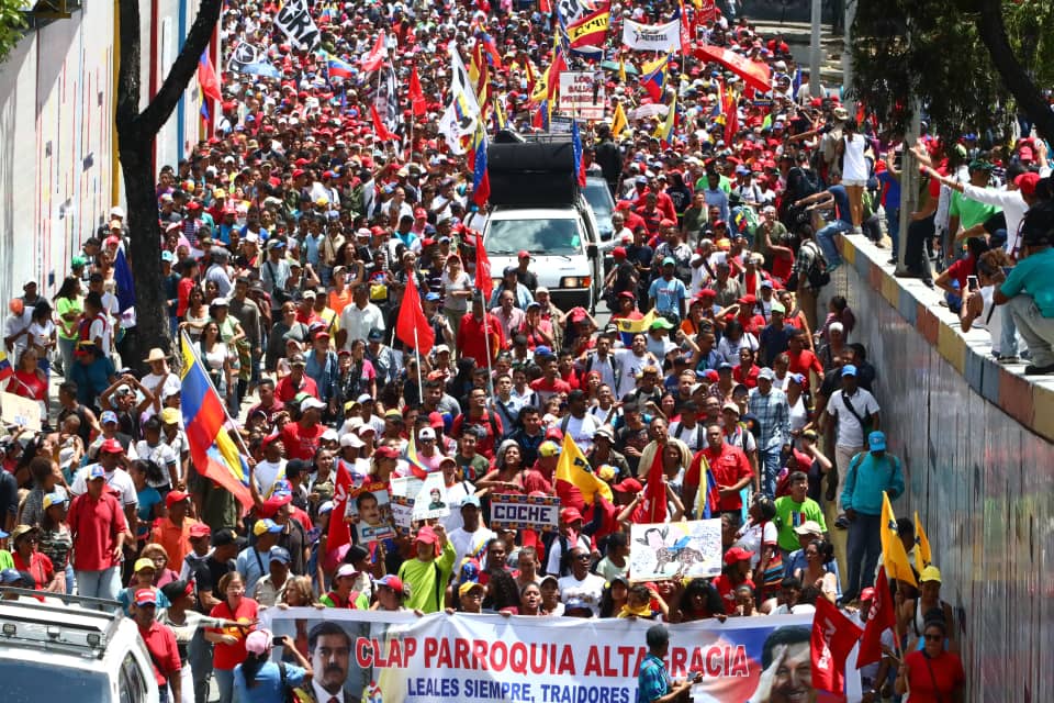 Trabajadores del MPPEF marcharon en defensa de la Patria - MPPEF