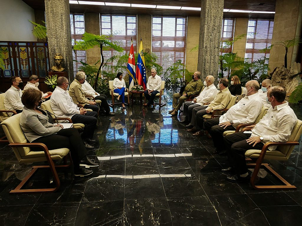 Presidente Díaz-Canel recibe a Vicepresidenta Ejecutiva de la República Bolivariana de Venezuela