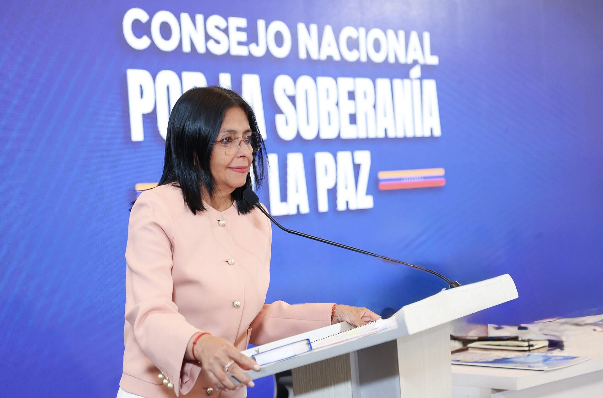 Vicepresidenta Rodríguez: Ante una agresión militar de EE.UU. será decretado el Estado de Conmoción Externa