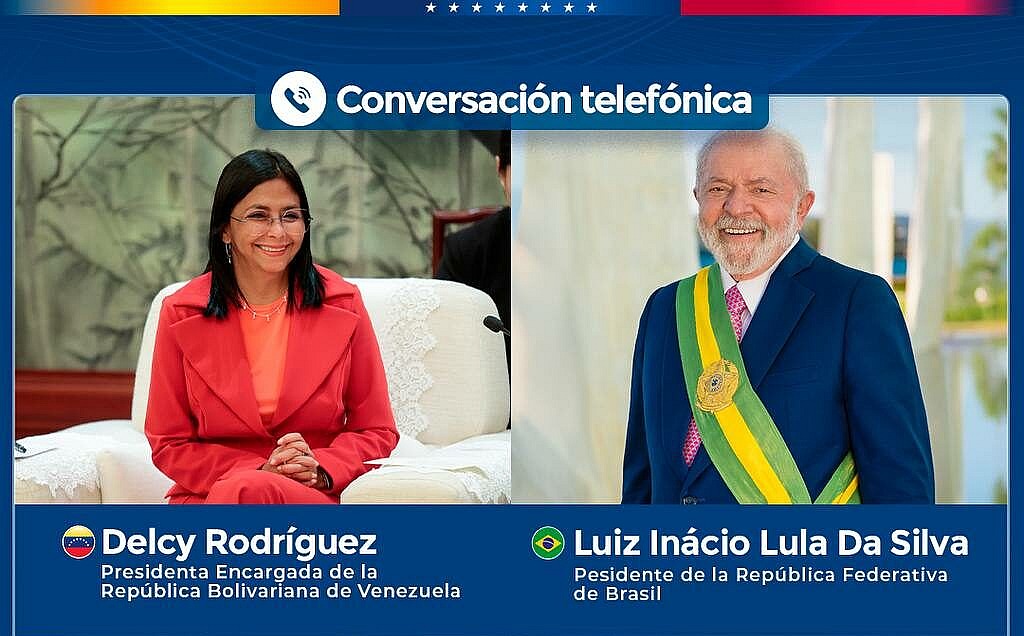 Presidenta Encargada Delcy Rodríguez impulsa Diplomacia Bolivariana de Paz con Brasil, Colombia y España