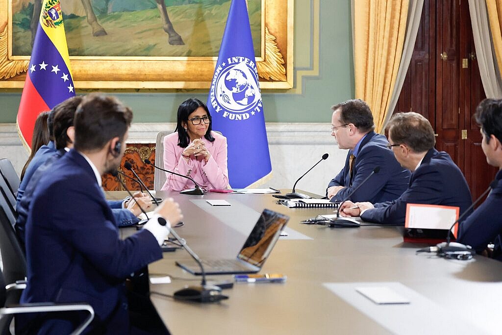Presidenta Delcy Rodríguez encabezó reunión estratégica con delegación del Fondo Monetario Internacional