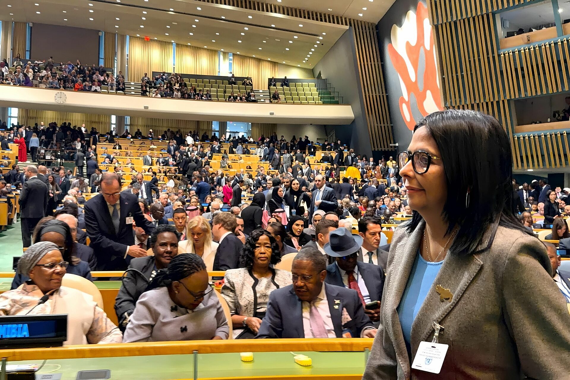 Presidenta Delcy Rodríguez presente en la apertura del segmento de alto nivel en la Asamblea General de la ONU